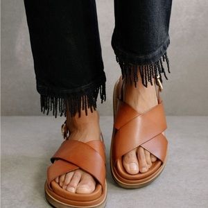 Aloha Brown Sandals Size 7